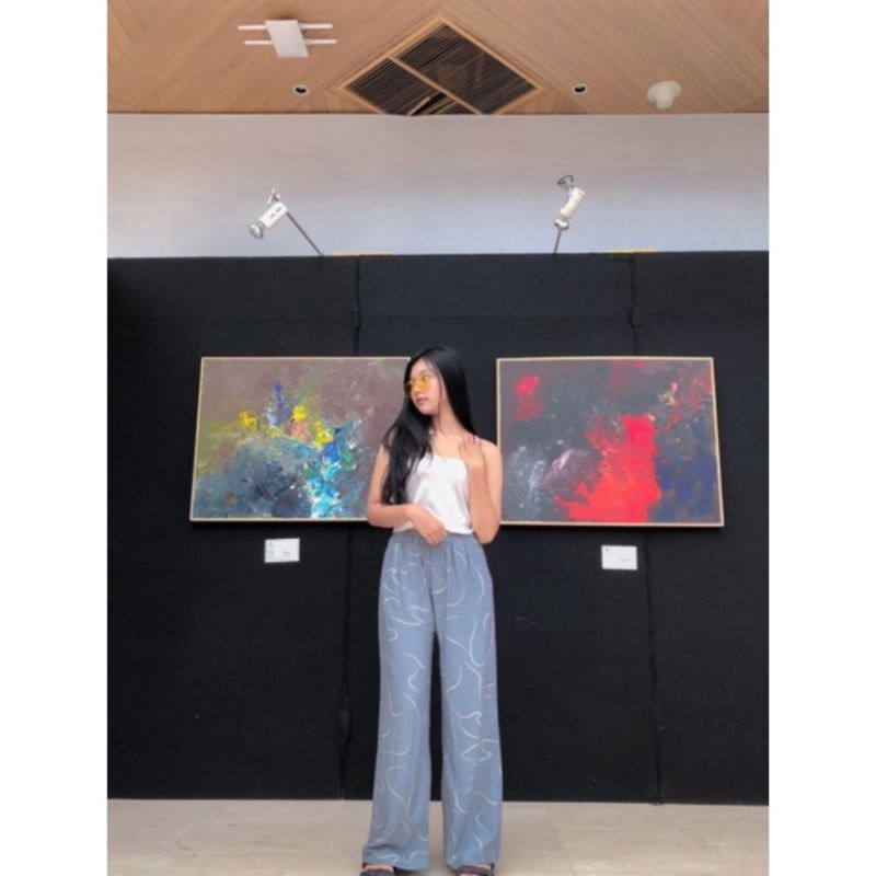 CELANA KULOT MOTIF CACING muat xxl