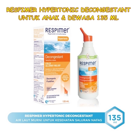 VITA20 RESPIMER / PHYSIOMER HYPERTONIC DECONGESTANT ANAK DAN DEWASA 135 ML exp bln 5 2025