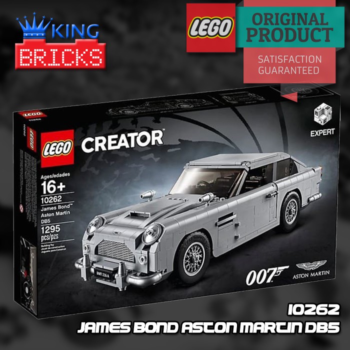 LEGO Original CREATOR EXPERT 10262 James Bond Aston Martin DB5 - Mainan Anak Edukasi Film Inggris