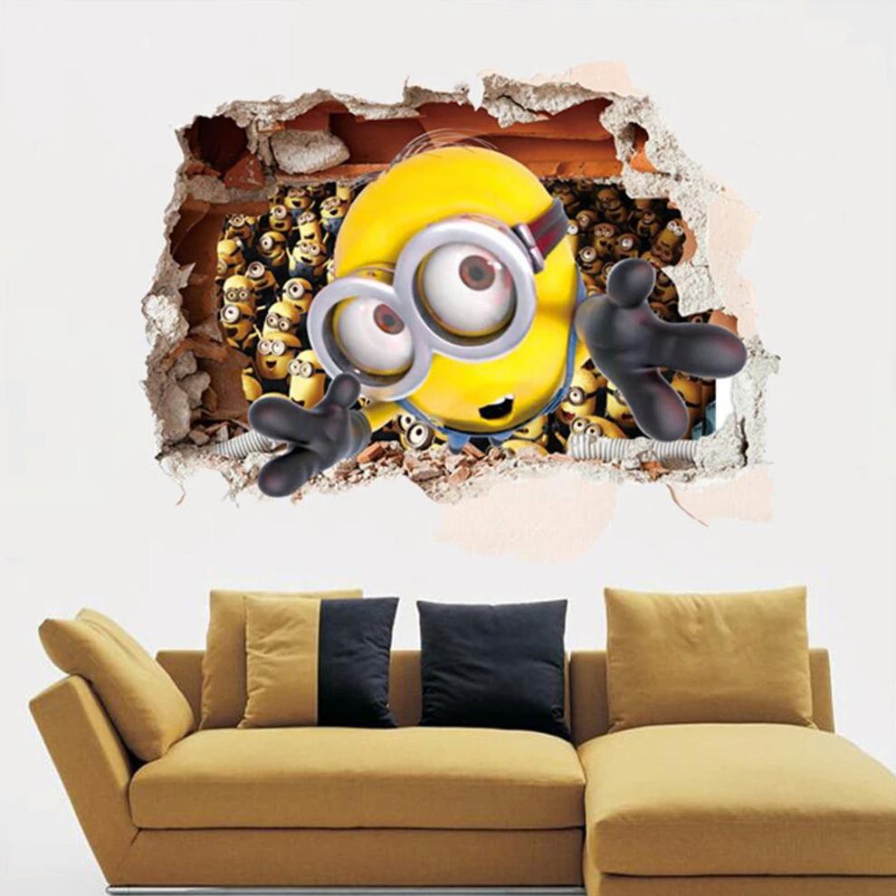 Sale Wallpaper Wall Sticker Hiasan Dinding Minion Minions Dekorasi Kamar Shopee Indonesia