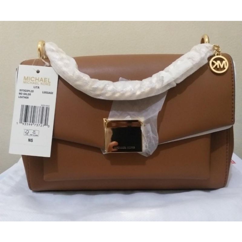 MICHAEL KORS MK LITA MEDIUM LUGAGGE BROWN