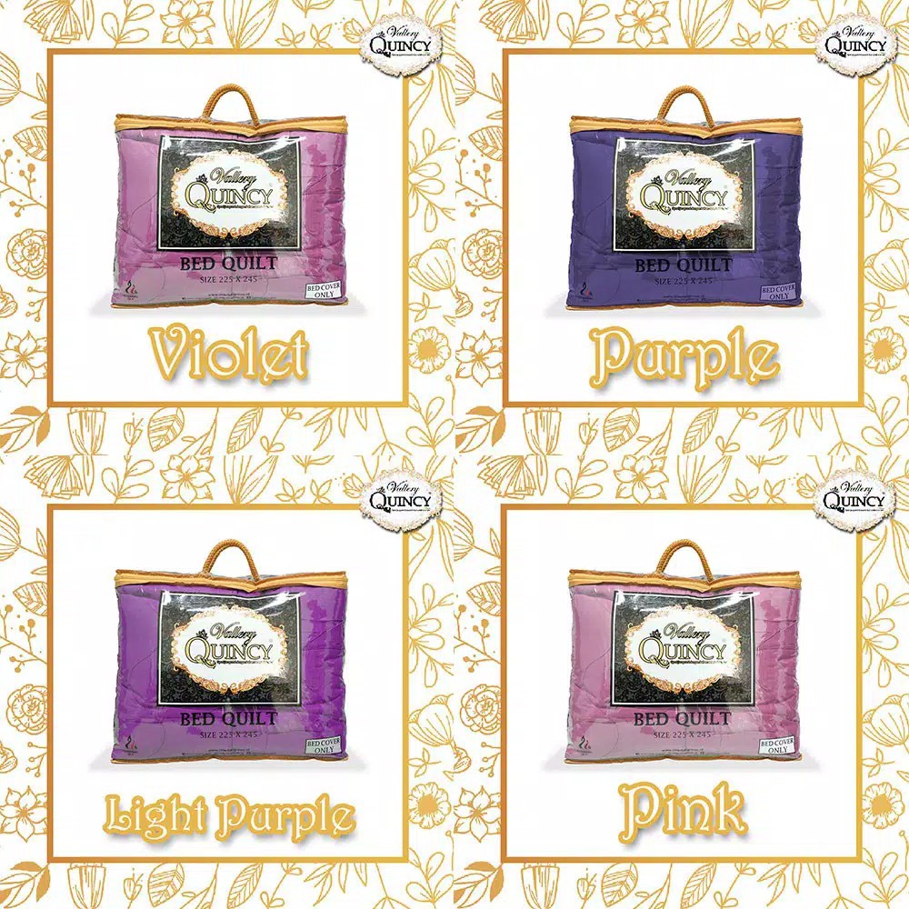 BEDCOVER VALLERY QUINCY QUILT KING 225x245 (BEDCOVER ONLY)