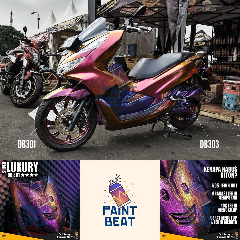 Cat Semprot DITON PREMIUM - Bunglon DB303 / Pylox 300cc