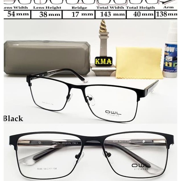 Kacamata Kotak Frame Minus Owl Frame Kacamata Minus Super Unisex 4