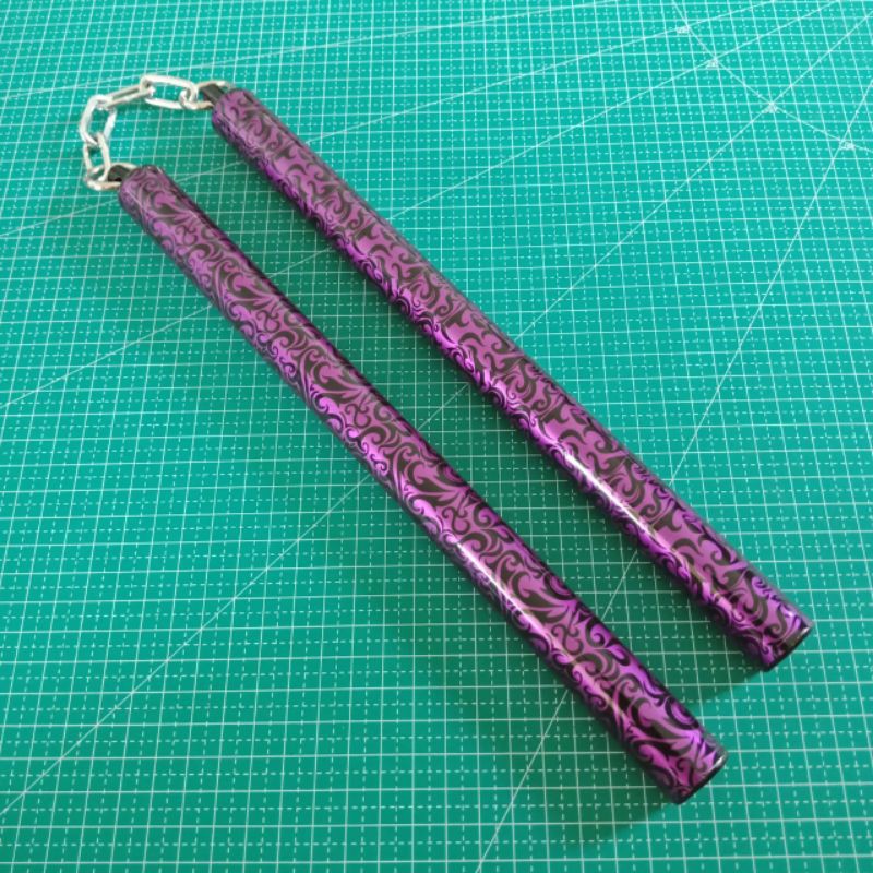 [366SP] NUNCHAKU ALM RANTAI FREESTYLE/FIGHT MOTIF BATIK