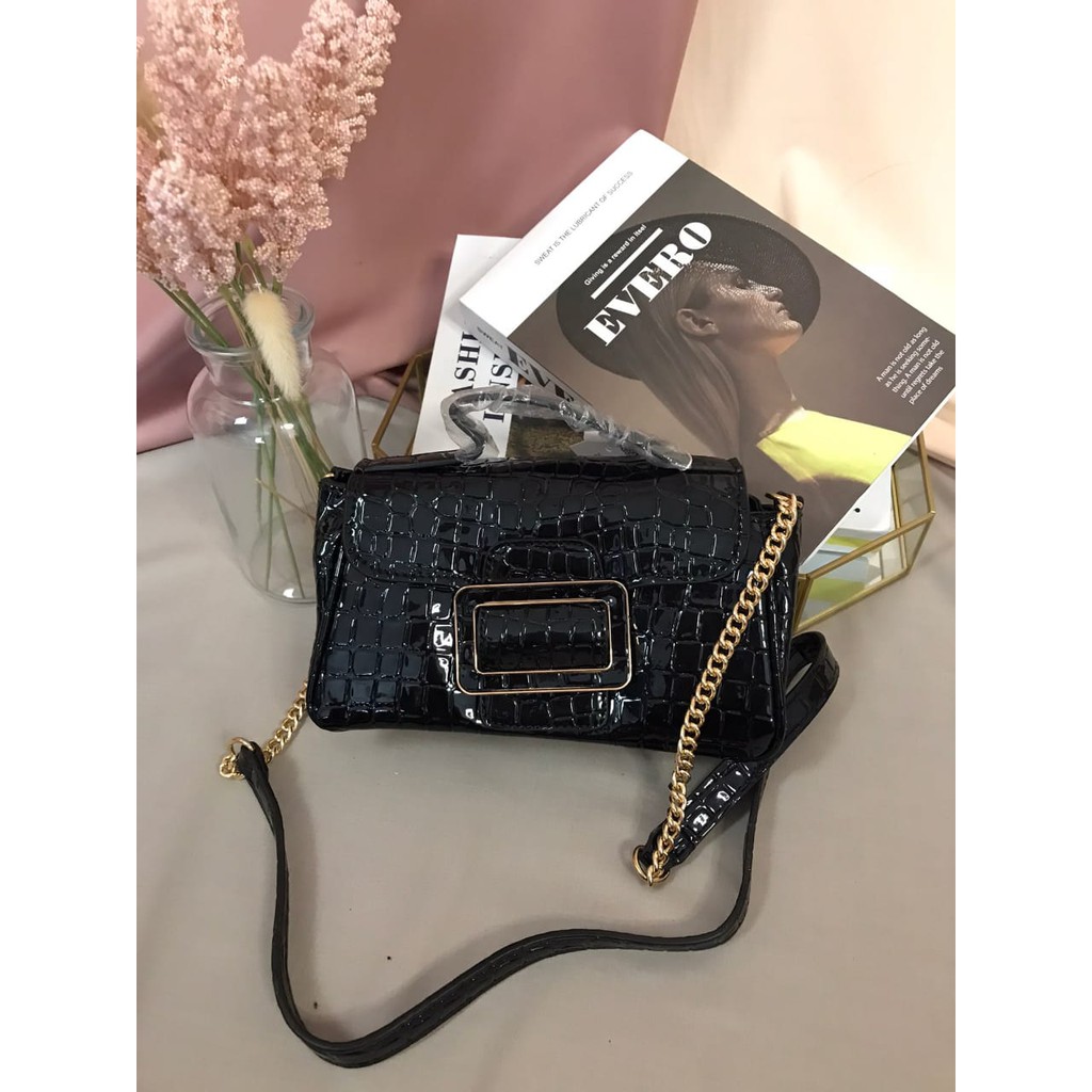 [7.7 Boombastis Sale⚡] - TAS SELEMPANG WANITA Z309 MOTIF CROCO SLING BAG PREMIUM IMPORT