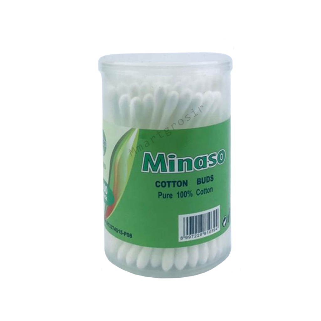 Minaso / Korek Kuping / Cotton buds / Perawatan  Telinga / isi 100 stick