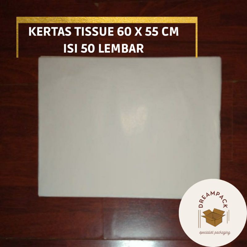 

KERTAS TISSUE/KERTAS PACKING/KERTAS HAMPERS/WRAPPING PAPER 60X55 CM 50LEMBAR