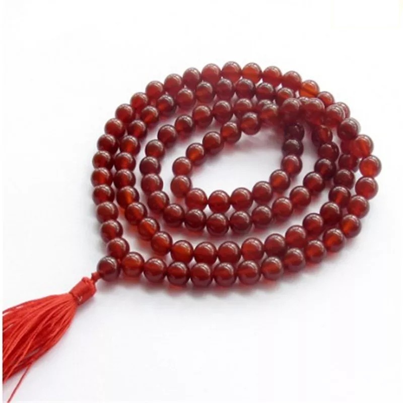 tasbih batu merah meditasi 108 spiritual