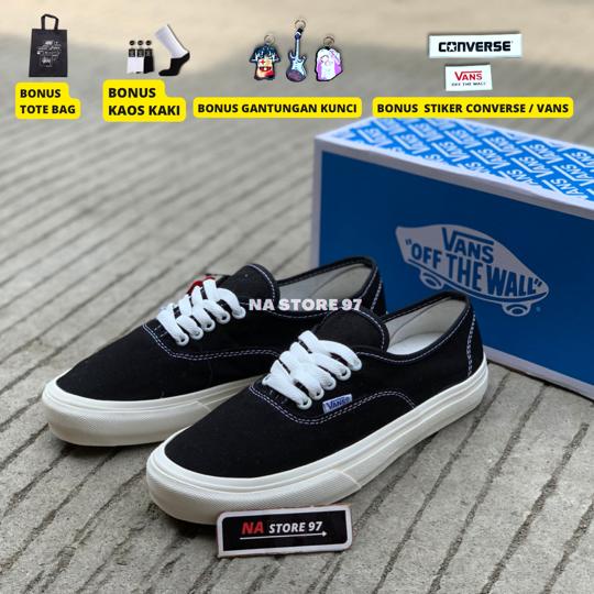 sepatu vans autentic vault black white premium quality Sneakers pria dan wanita