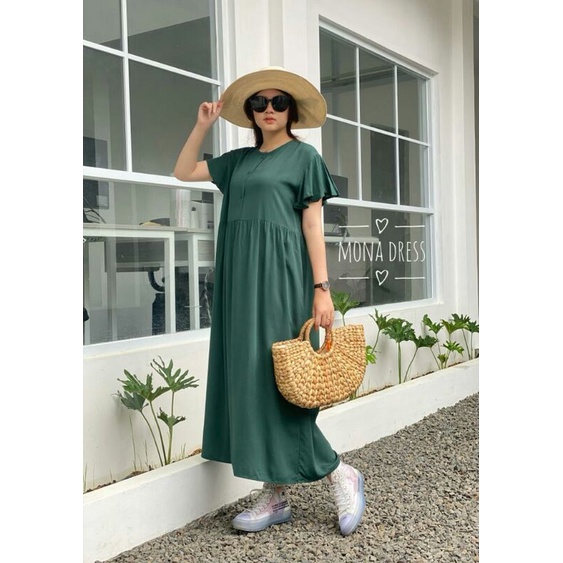 Daster polos rayon twill