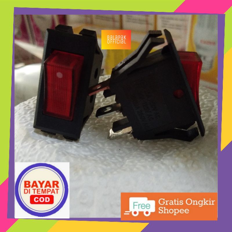 Jual Saklar Rocker Switch Lampu Kecil Pin Switch Lampu Kecil On Off Kaki Shopee Indonesia