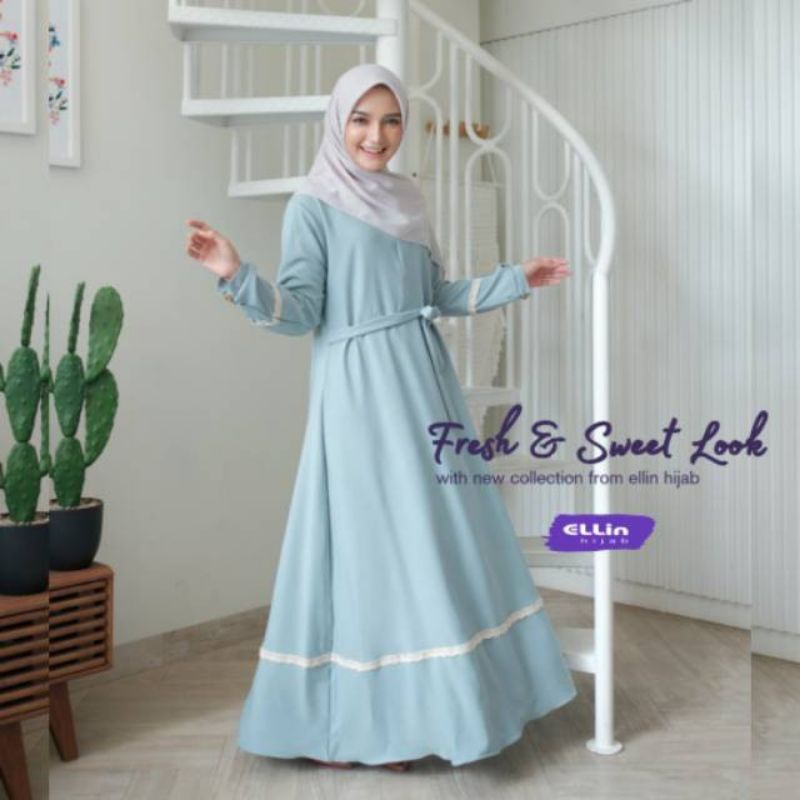 Hawa dress fashion muslik wanita