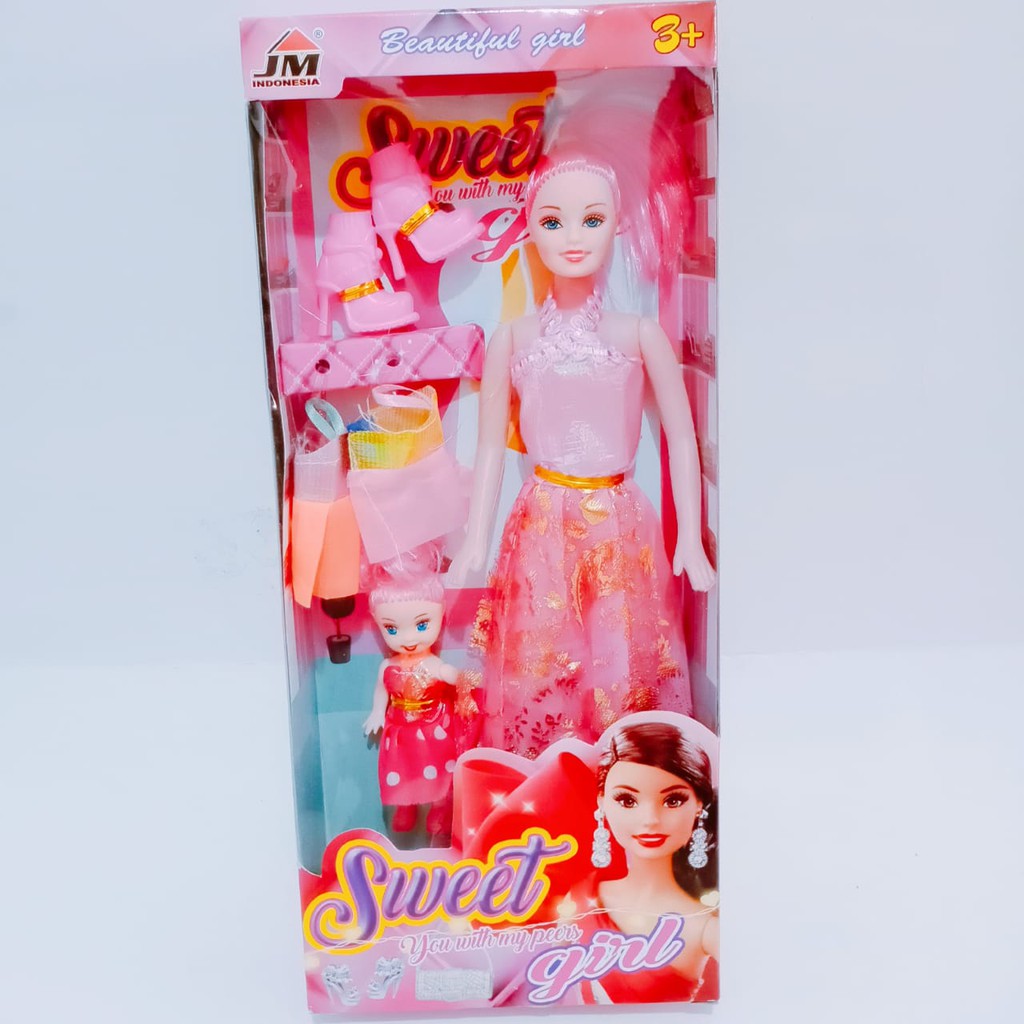 mainan boneka berbie sweet girl dan berbie baby