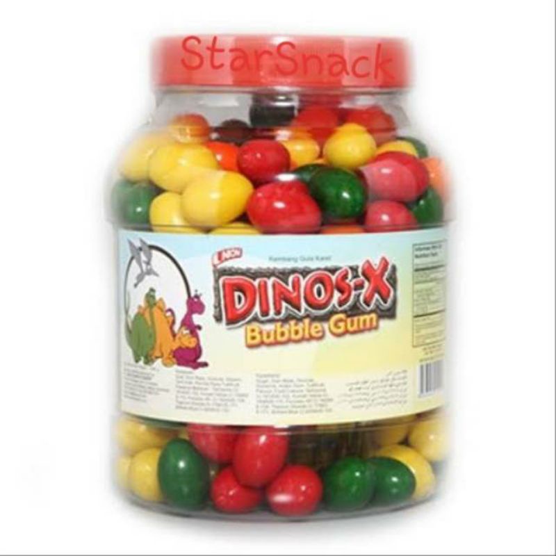 

DinosX Bubble Gum Toples isi 195pc