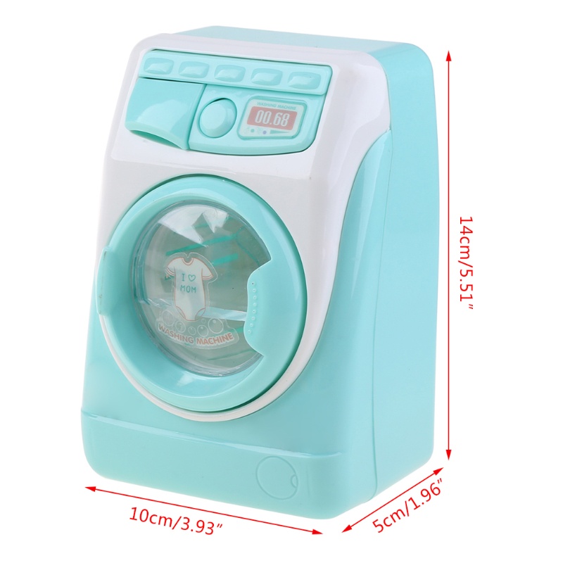 Mary Mini Pura-Pura Bermain Mainan Simulasi Mesin Cuci Mainan Anak Bisa Isi W