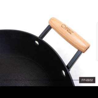 Cypruz Kuali 32cm 30cm Wajan Iron Cast Anti lengket Anti Cypruz Kuali 32cm 30cm Wajan Iron Cast Anti lengket Anti
