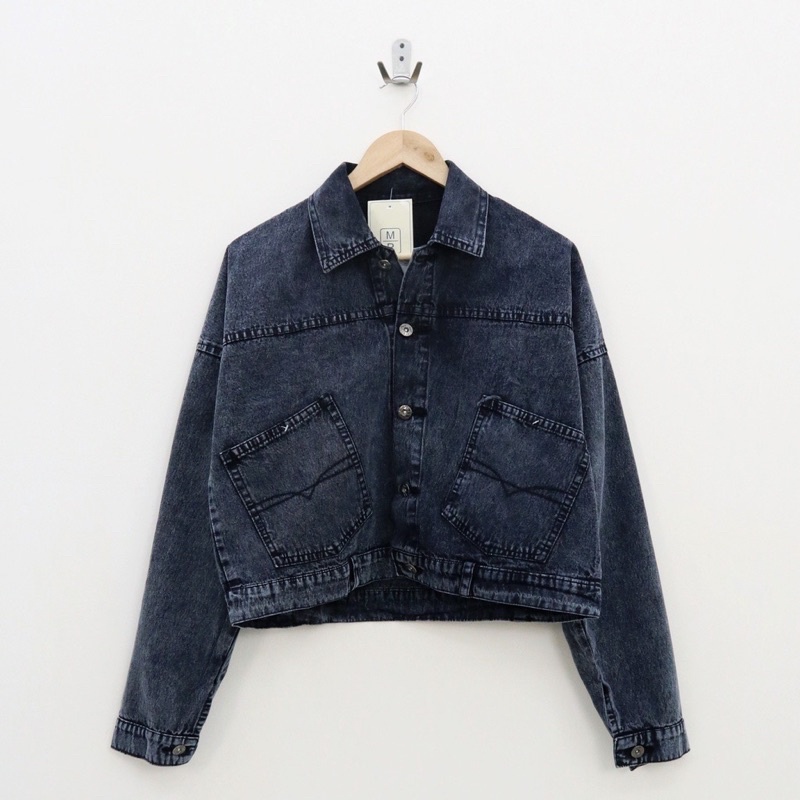 Oversize jacket jeans by dyoura JAKET CROP premium / jaket crop / jaket jeans crop / jaket crop wanita / jaket  wanita / jaket crop top / crop / jaket jeans crop JAKET JEANS CROP GIRLS REPUBLIC / BY DYOURA