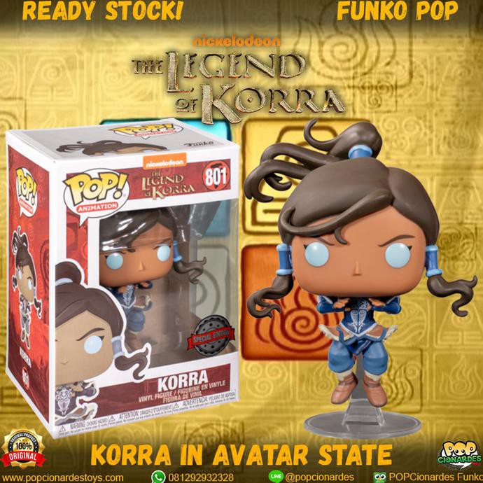 Cuci Gudang Funko Pop The Legend Of Korra - Korra In Avatar State Exclusive #801 Berkualitas
