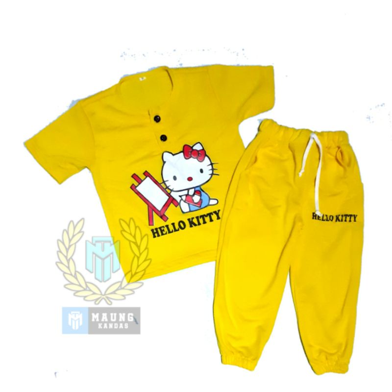 SETELAN KIANO ANAK 1-5 THN / SET KIANO CELANA PANJANG SABLON TERMURAH