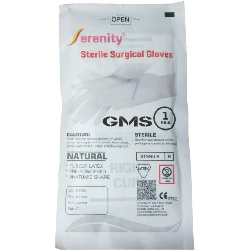 Sarung Tangan Steril Per Pasang / Surgical Gloves Sterile