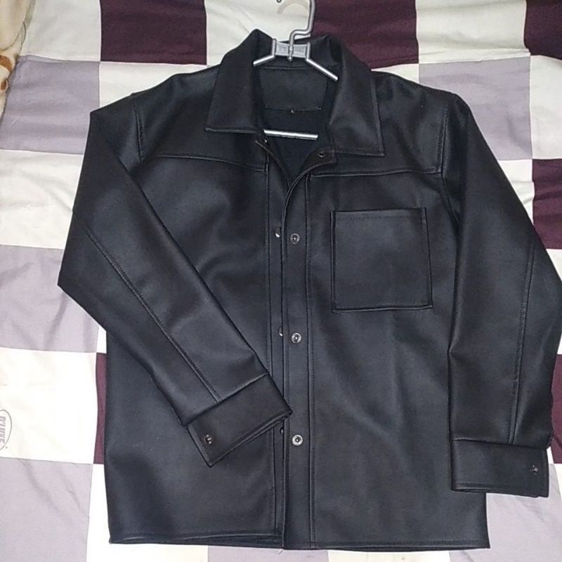 Preloved Leather jaket/kemeja