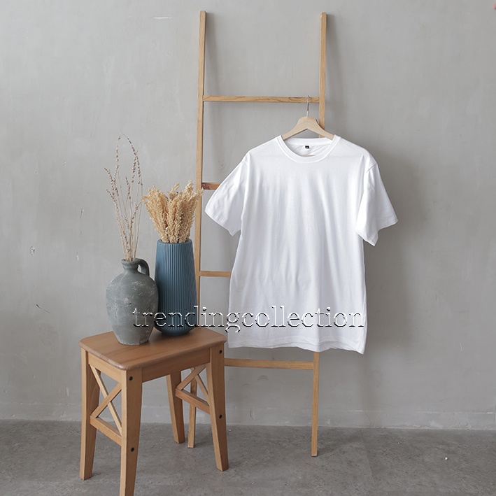 KAOS POLOS Soft Cotton Combed 30s Tangan Pendek-PUTIH