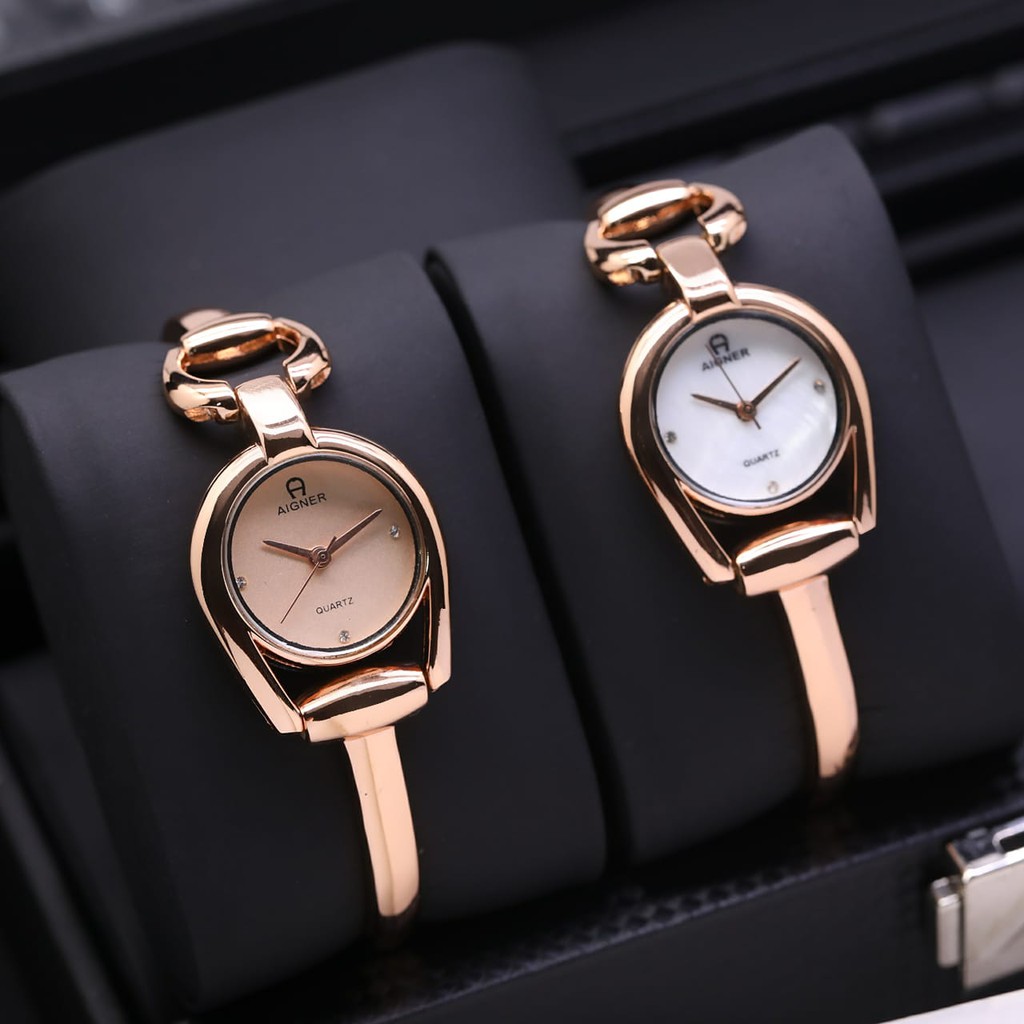 Jam Tangan Wanita Fashion Aigner24 CM Model Gelang /Jam Tangan Cewek Terbaru Aigner Paket Terjangkau