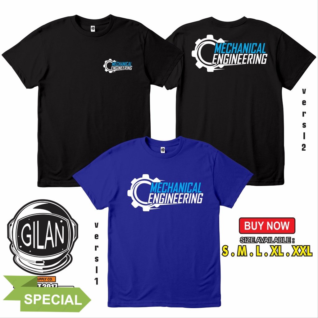 KAOS BAJU MECHANICAL ENGINEERING TEKNIK MESIN MOBIL MOTOR OTOMOTIF MEKANIK - Destroku CLOTH