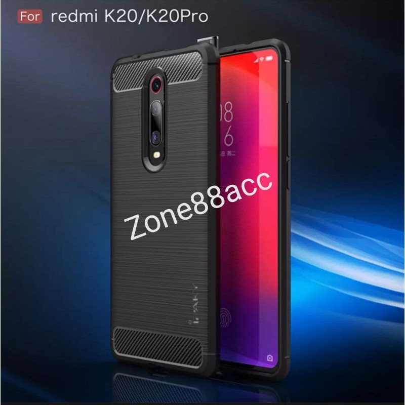 Ipaky Redmi K20 K20 Pro Silicon Case Softcase Carbon Casing Cover TPU