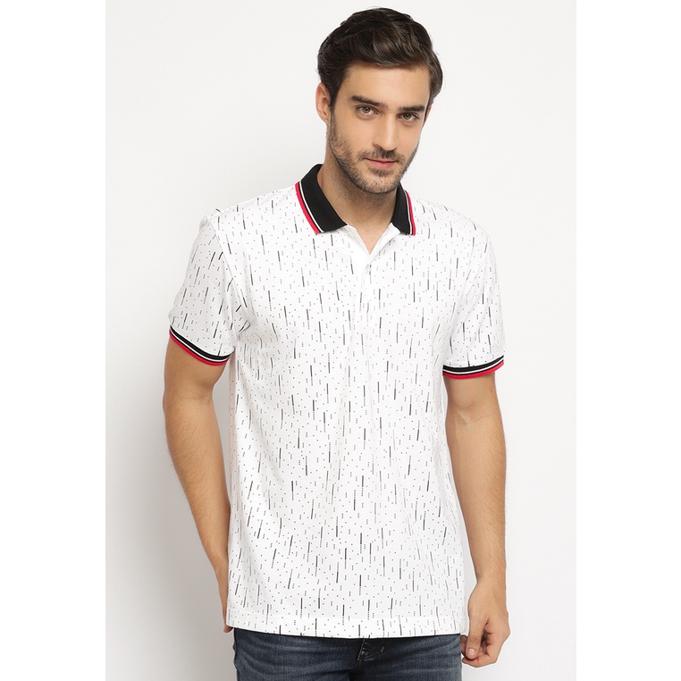 Kaos Polo Pria Poshboy Original Sivas poloshirt print katun putih