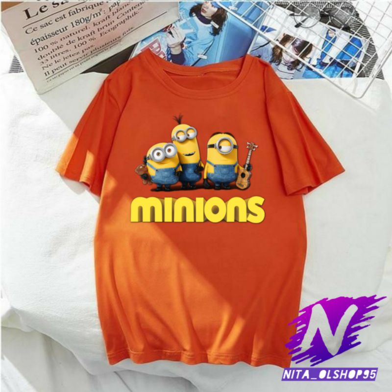 kaos Minions baju kaos anak dan dewasa karakter minions