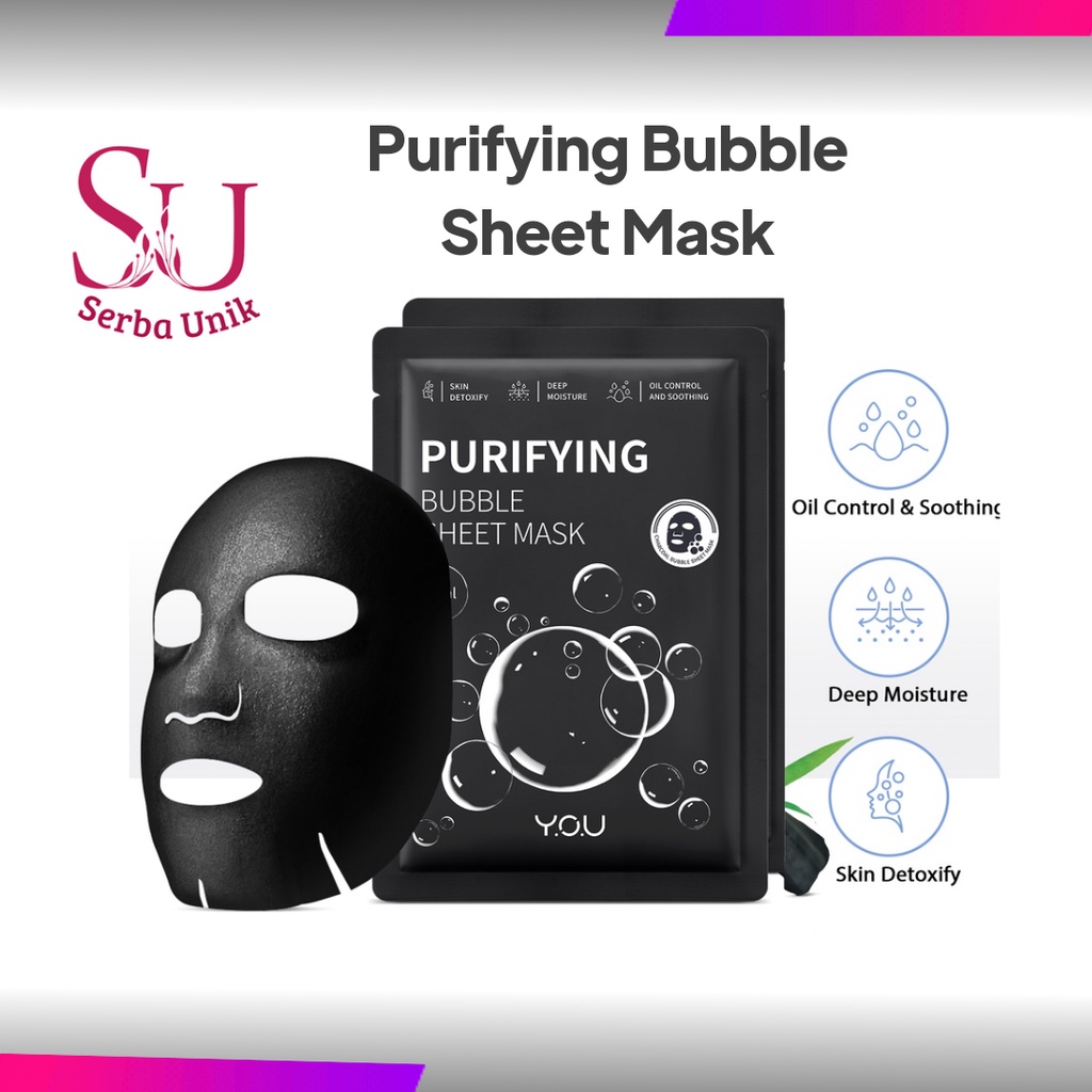 You Purifying Bubble Sheet Mask Detox | Masker Wajah