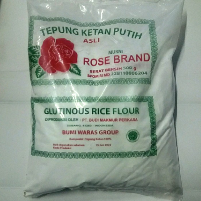 

ketan-beras-tepung- tepung ketan putih rose brand 500gr -tepung-beras-ketan.