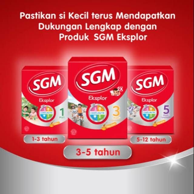 Susu SGM Explore 3+ Madu / Vanila (150gr-400gr-900gr) | Shopee Indonesia