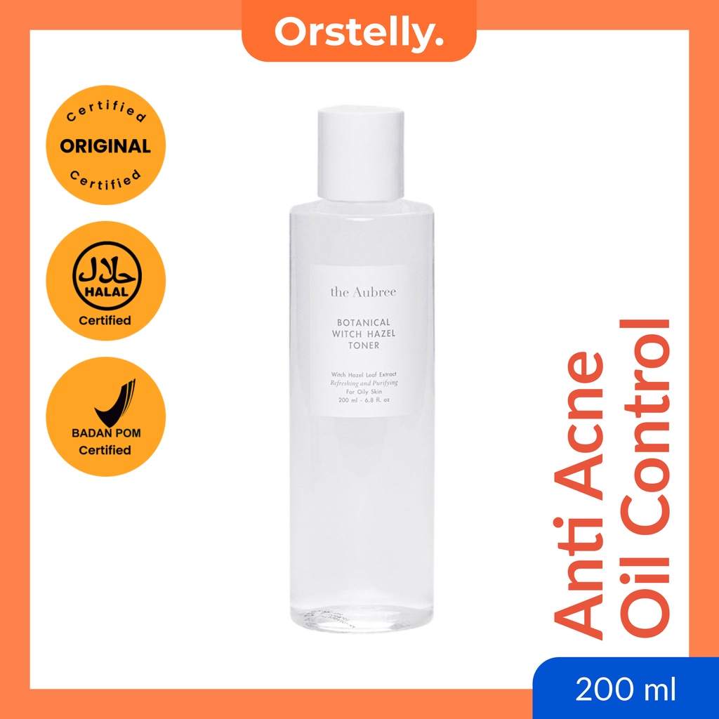 The Aubree - Botanical Witch Hazel Toner 200 ml (toner, pelembab, kecantikan, perawatan wajah, peraw