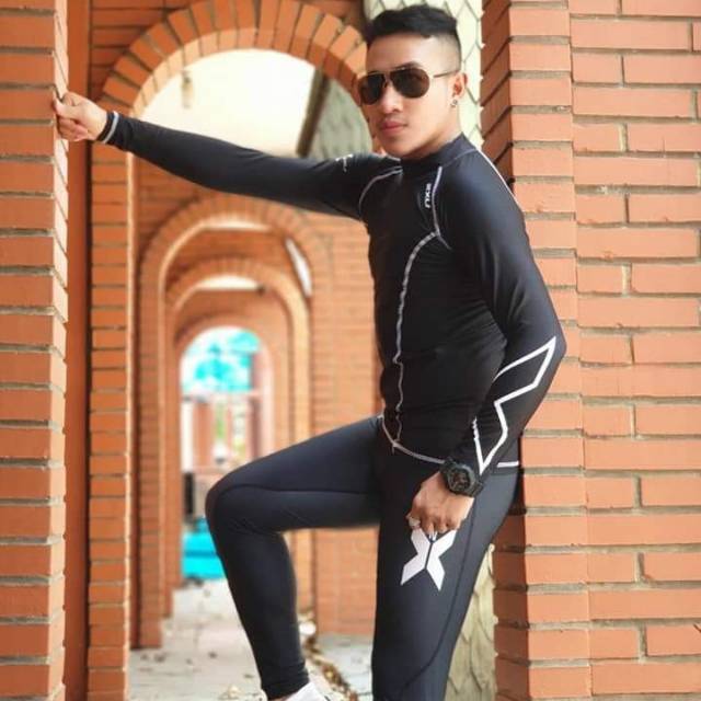 Baju Olahraga Cowo SXB Baju Ketat dan Celana Legging
