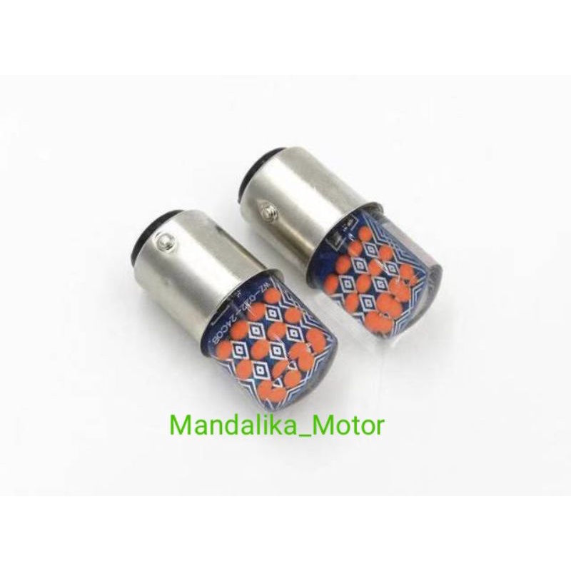 Lampu Stop Rem LED Jelly RGB 2 mode Strobo running stop rem nyala terang BATIK 12Volt