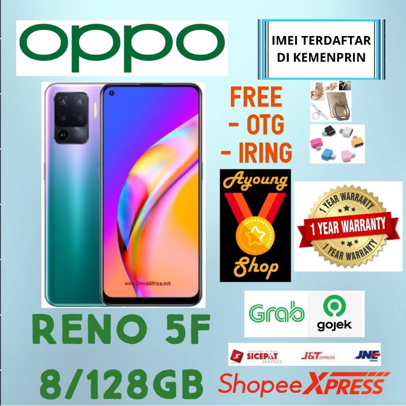 OPPO RENO 4F & RENO 5F 8/128GB Garansi Resmi Oppo | Shopee