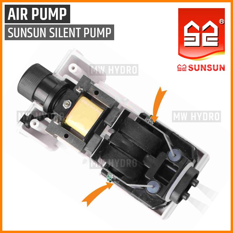 SUNSUN CT-402, Silent Air Pump, Aerator / Pompa Udara 2 Lubang