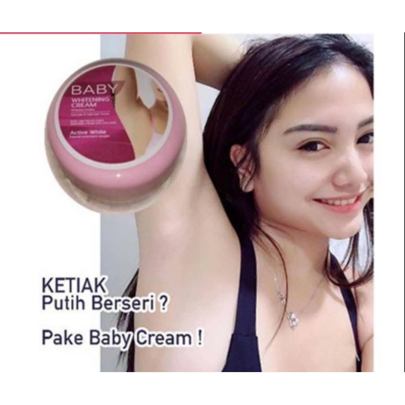 [ bisa COD] ~ BABY WHITENING CREAM KRIM PEMUTIH KETIAK DAN LEHER