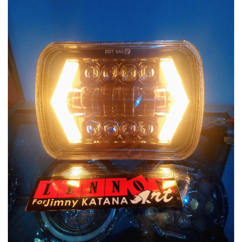 headlamp head lamp lampu Utama kotak Daymaker 7in suzuki jimny katana Taft carry Cherokee
