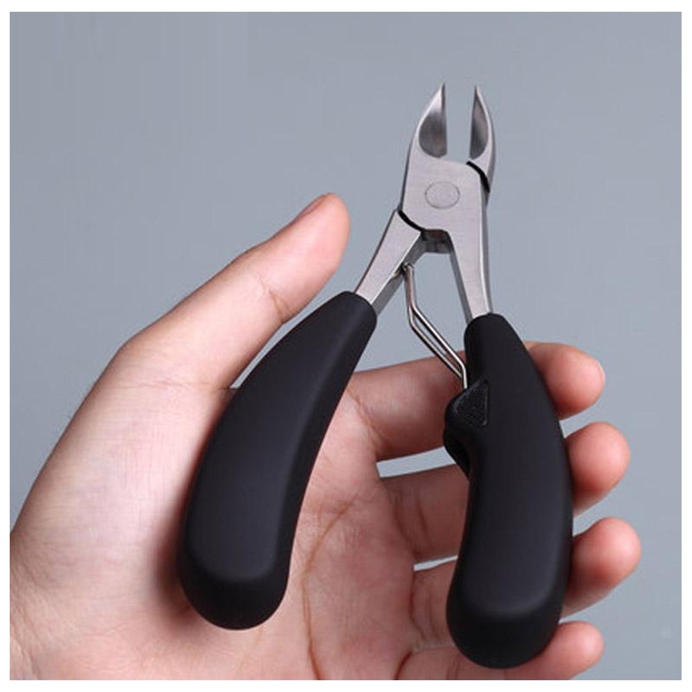 Gunting Kuku Kaki Miring Anti Cantengan Jempol Kaki Toe Nail Clipper Stainless Steel