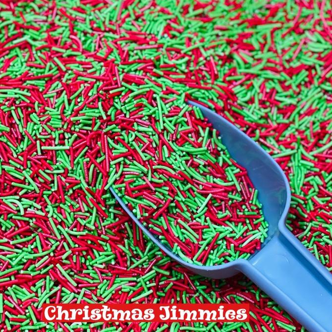 

siap kirim] Christmas Jimmies Sprinkle Hiasan Cake / Meses Warna / Hiasan Natal