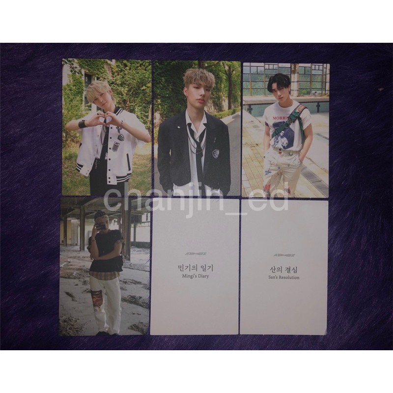 [Ateez Fever]Pc AR Thanxx (Hongjoong, San), Inception Yeosang, Diary San