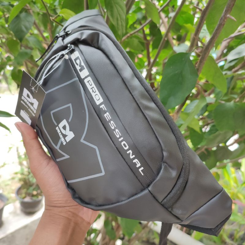 Tas Selempang Pria Distro | Waist Bag Origina Merk DM Waterproof | Tas Pria Konveksi