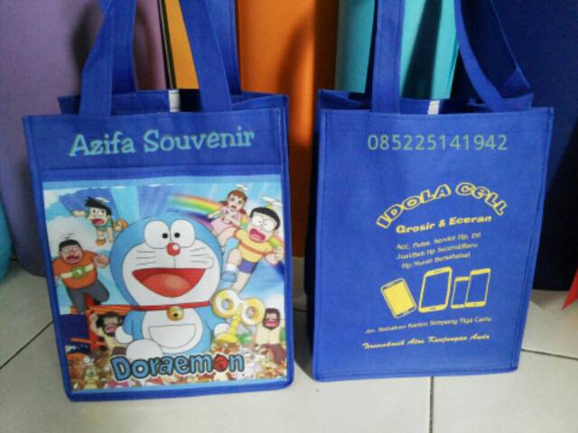 Tas Kantung HELLO KITTY  pake nama / Goodie Bag  Souvenir Ulang Tahun / Ultah Anak-4