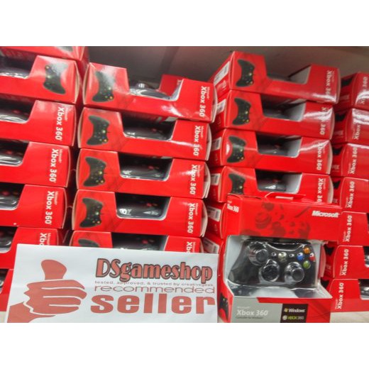 Paling Murah      stik stick xbox kabel wired xbox 360 pc ori pabrik - Hitam