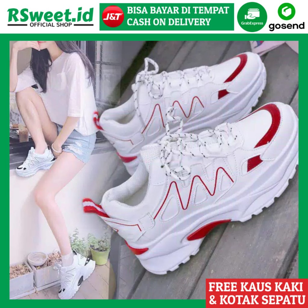 RS COD SHG062 - SEPATU SNEAKERS WANITA KOREA IMPORT ...