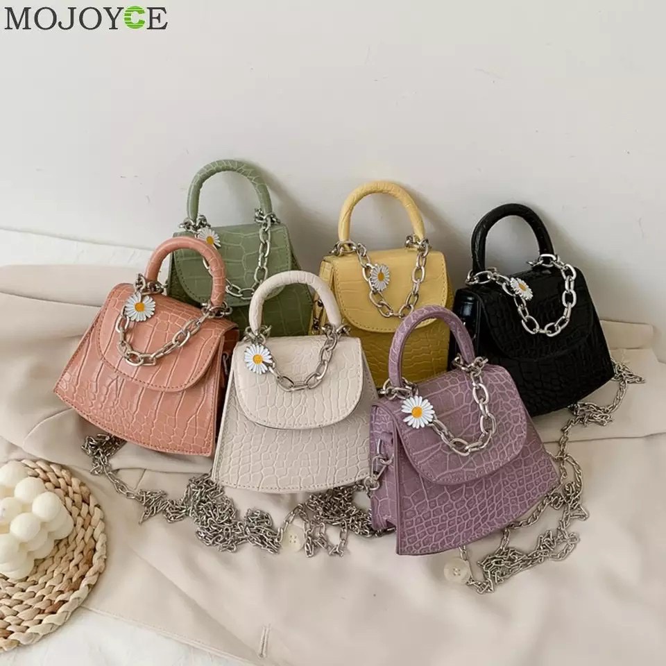 Tas Daisy Andin Import Slempang Croco Mini Matahari